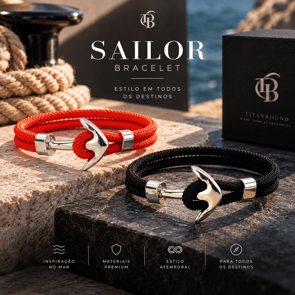 Pulseira Sailor - 2 opções de cores